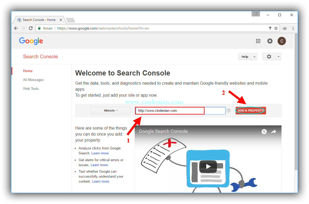 Cara Mendaftar dan Verifikasi Blog di Google Webmaster Tool