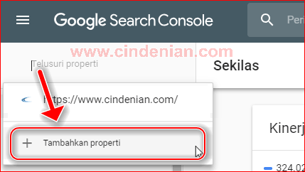 Cara Menambahkan Properti Domain ke Search Console