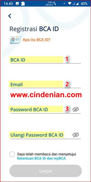 Cara Membuat BCA ID Pada Aplikasi MyBCA